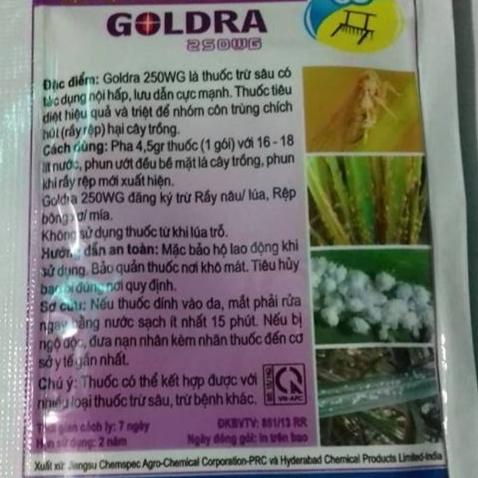 Thuốc trừ rầy, rệp Goldra 4.5g 250wg