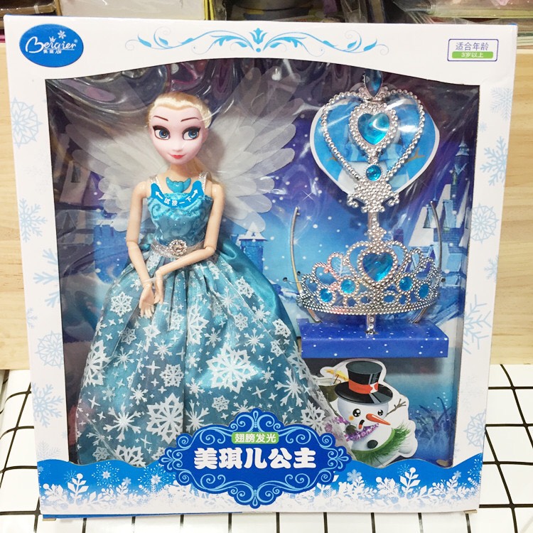 [HCM]BÚP BÊ CÔNG CHÚA ELSA PHÁT NHẠC  Búp bê Nữ hoàng băng giá Elsa có nhạc và phát sáng Búp bê Elsa cho bé có nhạc và đèn