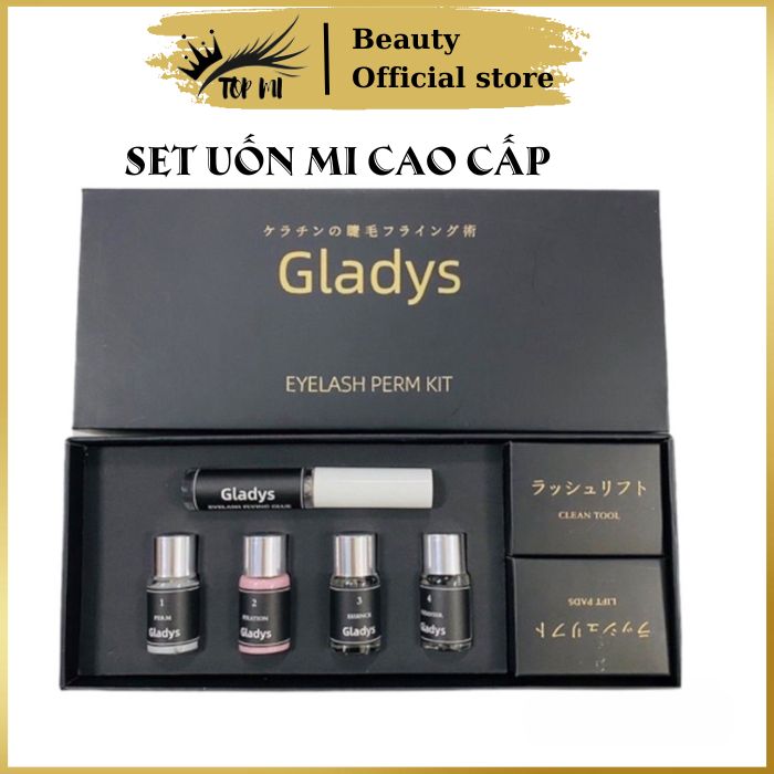 Set uốn mi Gladys chính hãng, Bộ uốn mi 3d 6d colagen cao cấp nhật bản