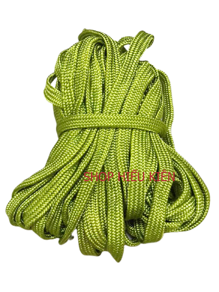 Bó 20 Mét - Dây dù xanh bóng loại tốt   - bản 2.2cm  dày 0,6cm - Nặng 2kg -  Dùng để giăng võng , buộc hàng