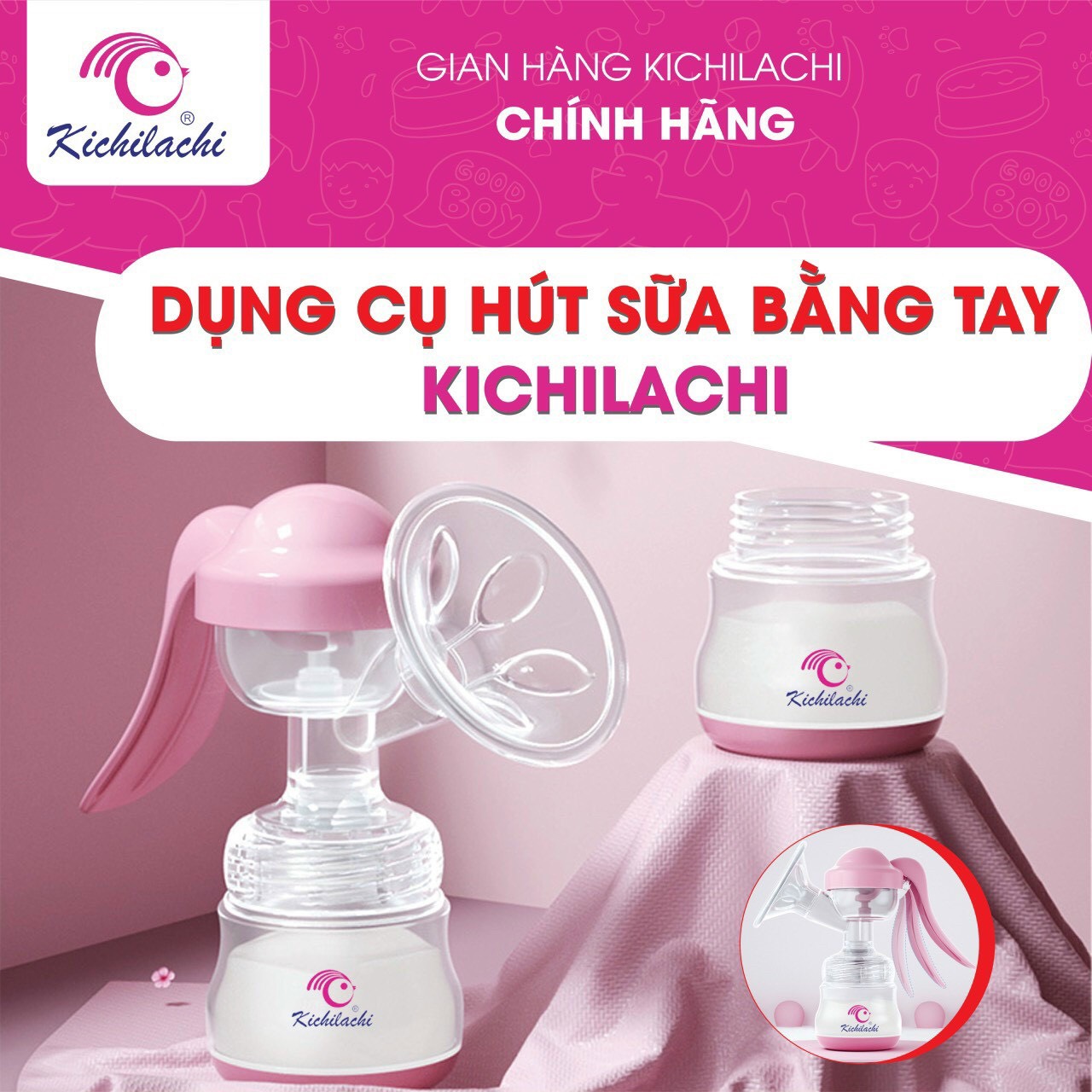 Dụng cụ Máy Hút sữa cơ bằng tay Kichilachi