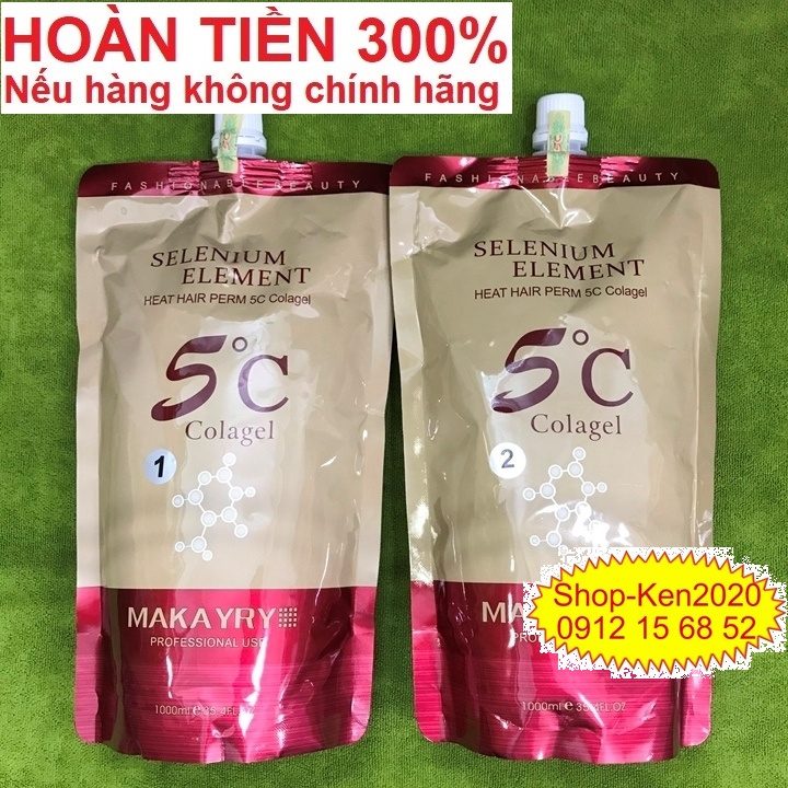 Uốn duỗi tóc 5c colagel makayry 1000ml x2
