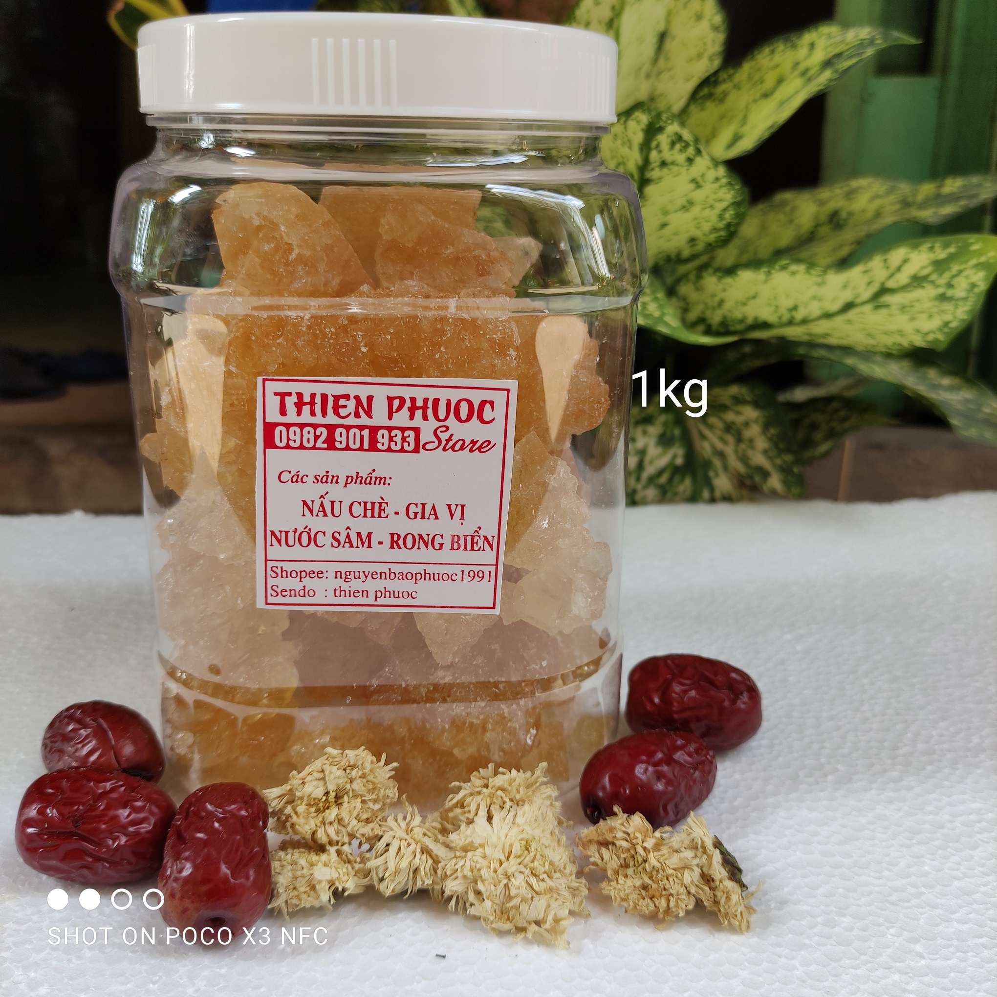 Đường phèn vàng Quảng Ngãi - hủ 1kg