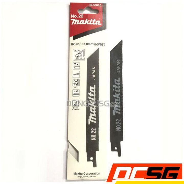 Lưỡi cưa kiếm cắt sắt 165x18x1.0mm no.22 makita b-00810 | japan tools