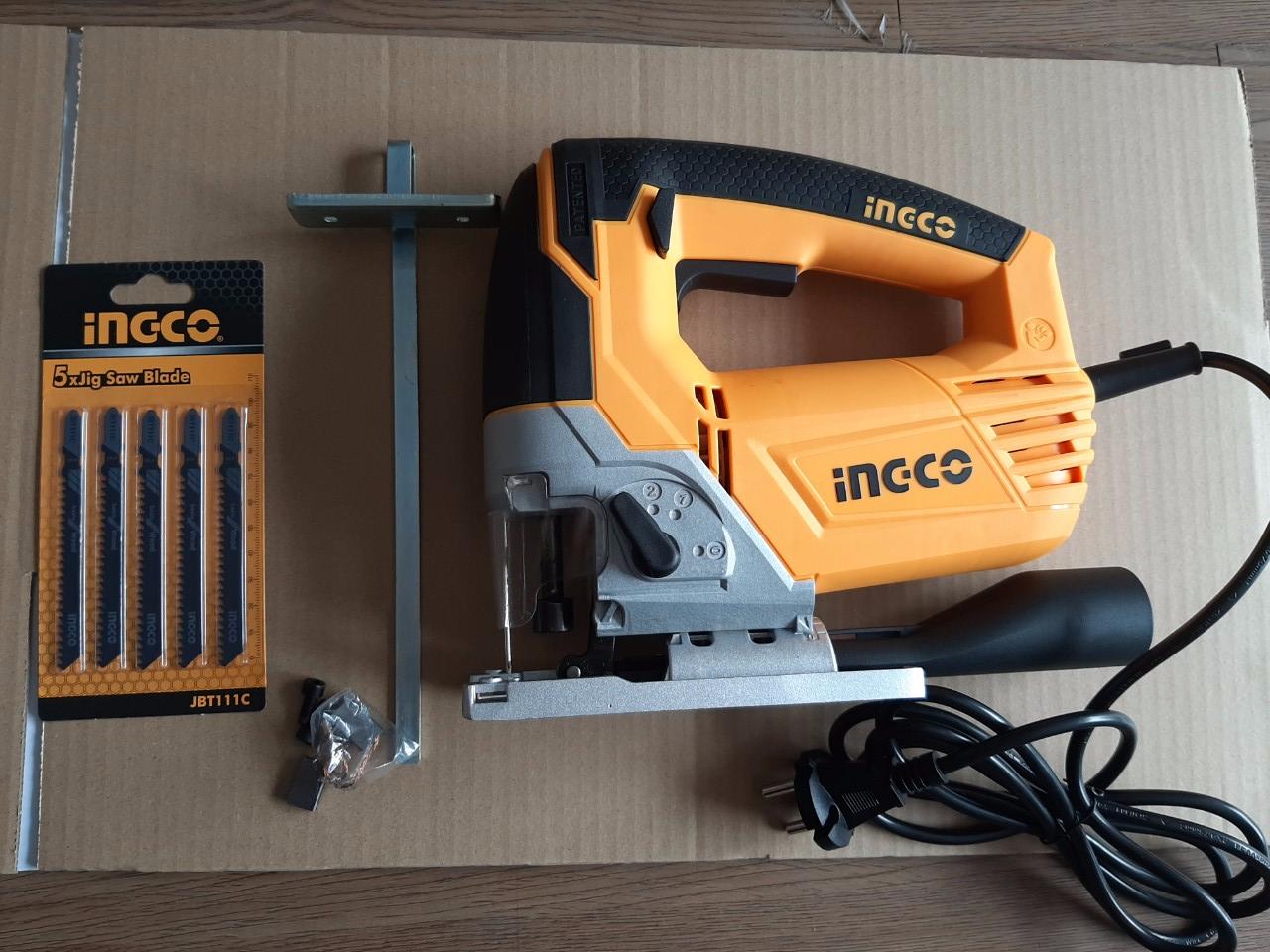 Máy cưa lọng 800w ingco js80028 tặng kèm 5 lưỡi cưa và 1 bộ carbon