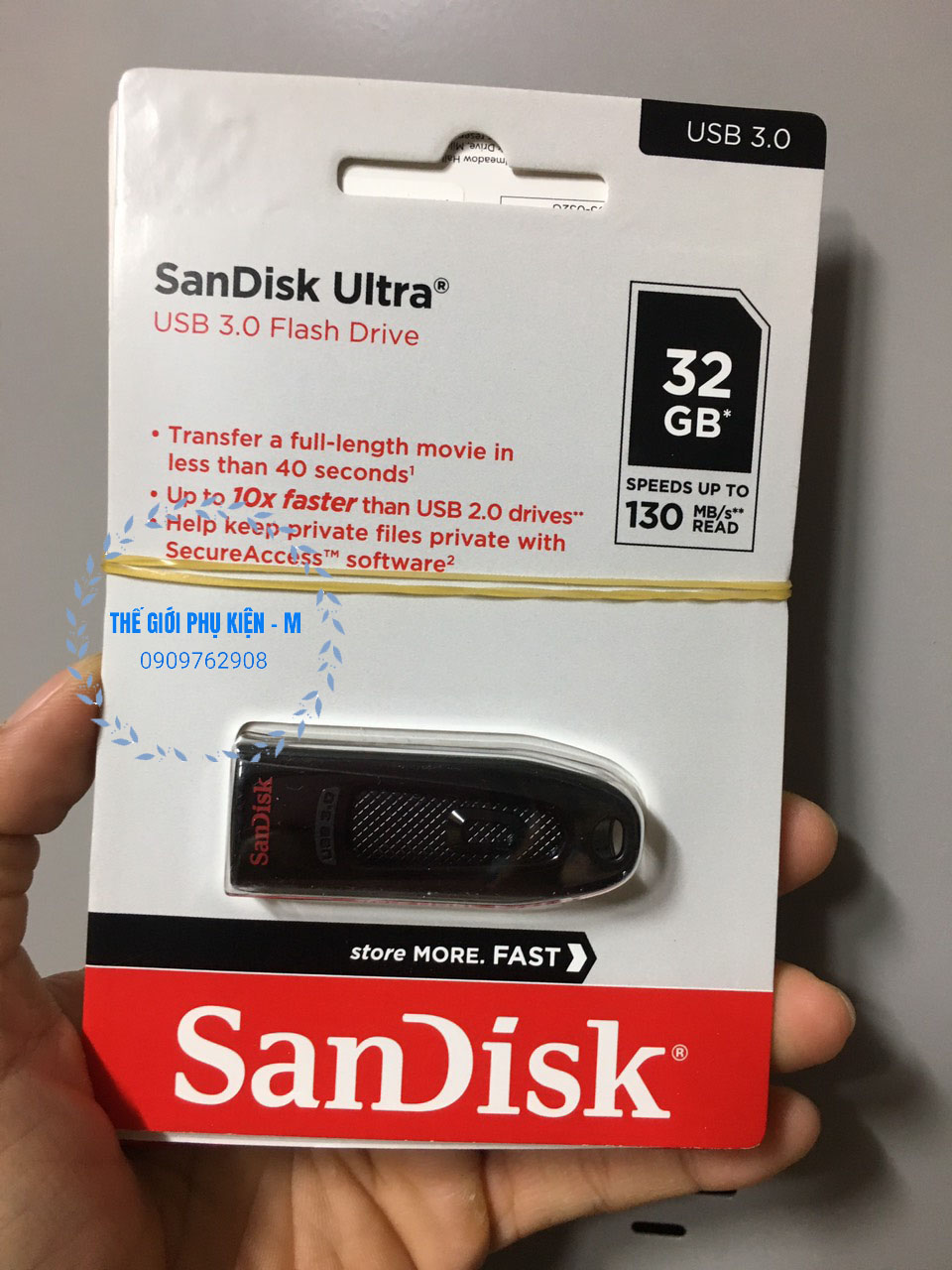 Usb 32gb 3.0 sandisk ultra cz48 - bảo hành 1 đổi 1