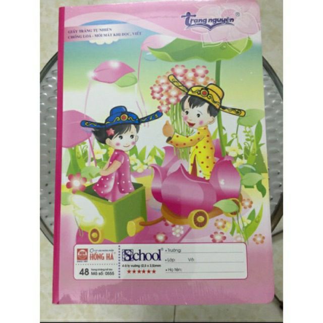 10 vở oly hồng hà 4 ly