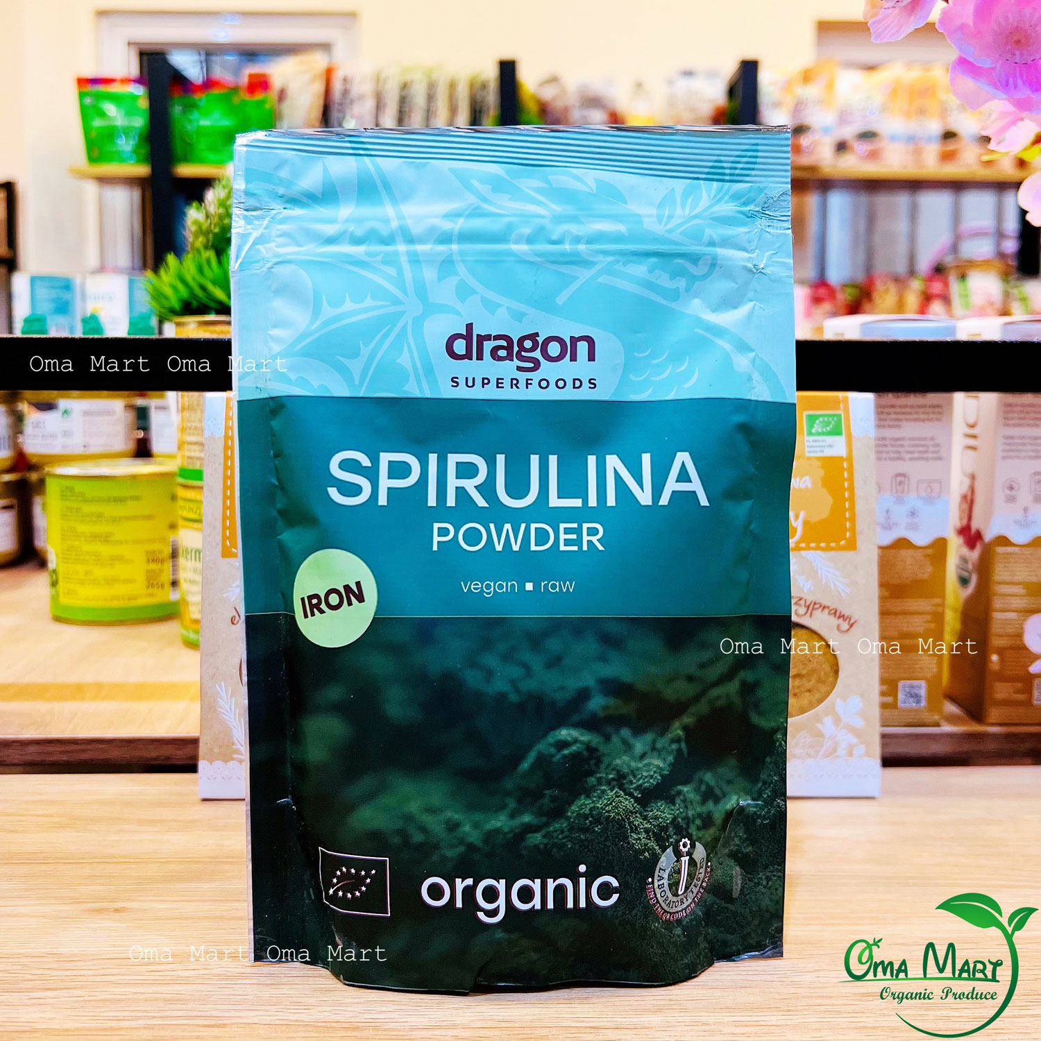 Bột tảo spirulina hữu cơ Dragon 200g