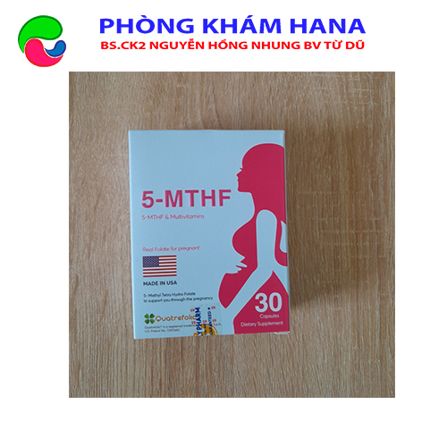 5-MTHF(Made in USA), bổ sung acid folic 5mthf, ngừa dị tật thai nhi, tăng thụ thai, giảm nguy cơ sảy thai