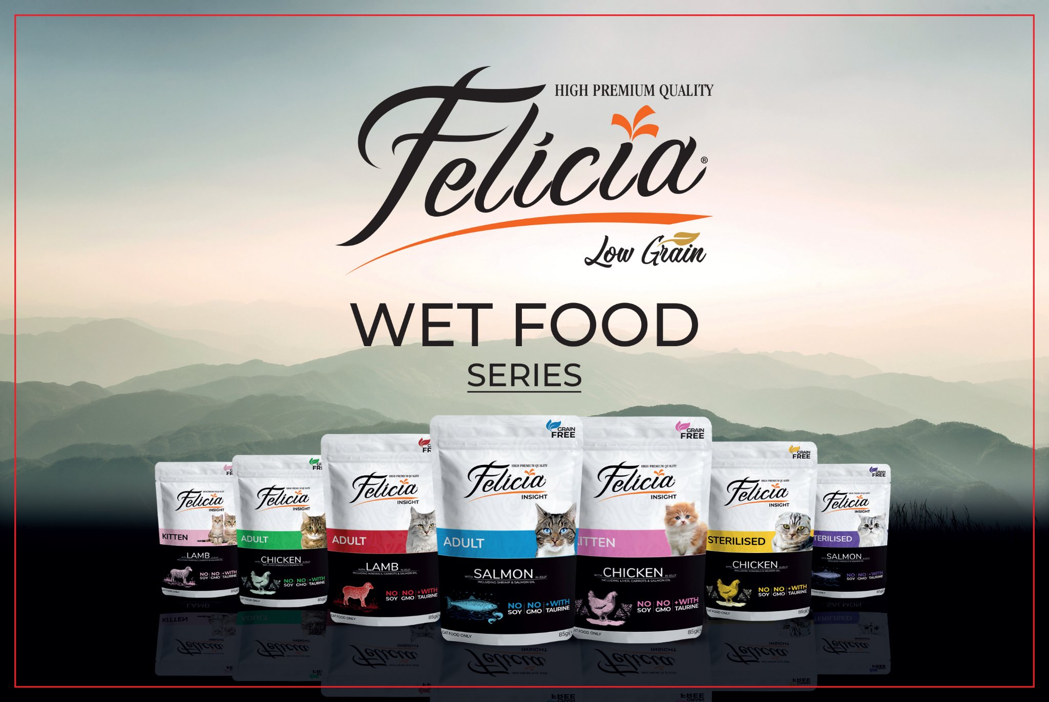Thức ăn ướt felicia mèo gói 85g