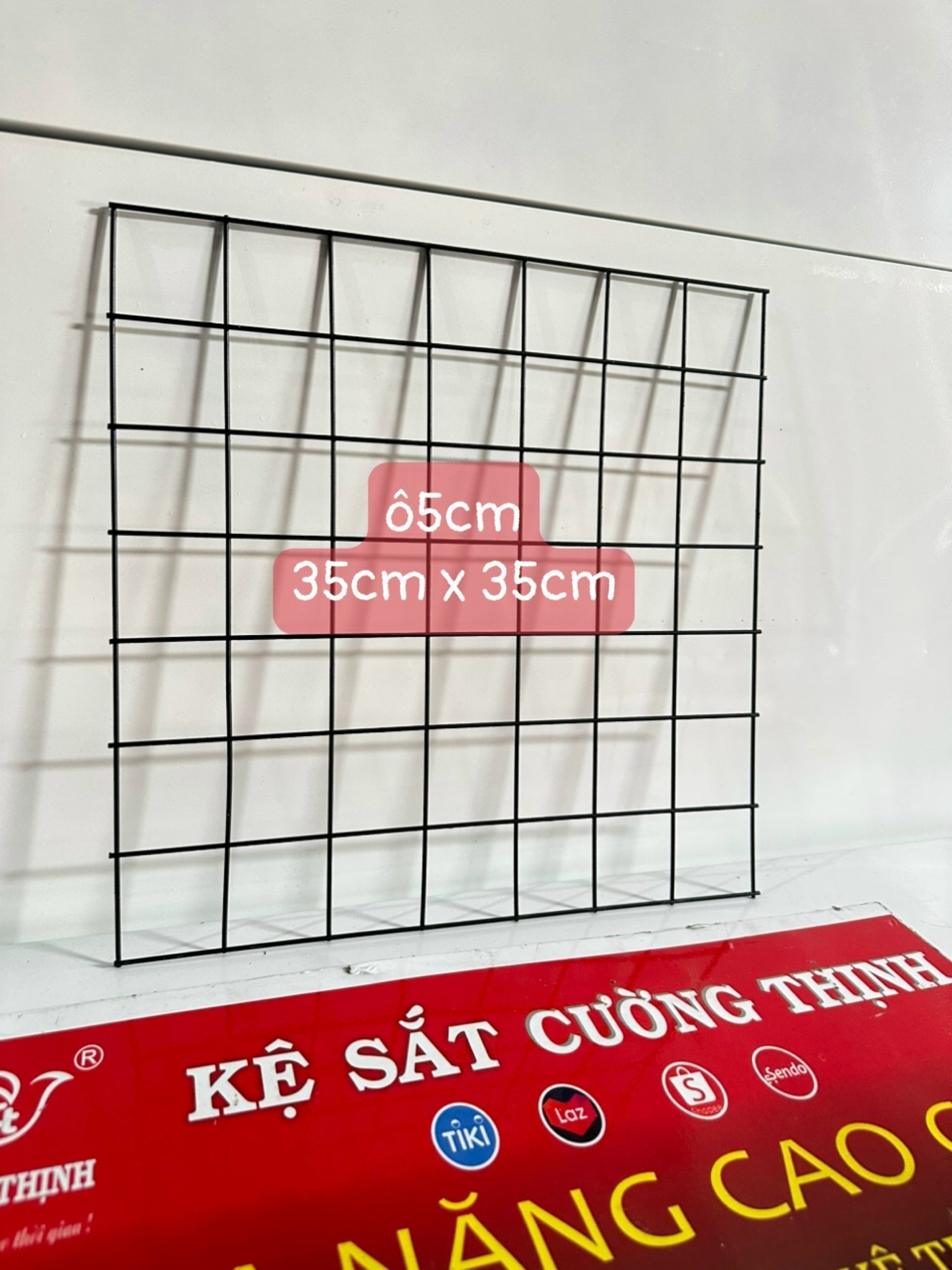 Lưới treo phụ kiên Ô vuông 3cm, 5cm.