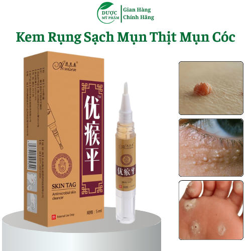 Kem bôi mụn thịt, MỤN nốt duồi, mụn cóc, , mụn cơm, nám tàn nhang hết bay nhanh trong nốt nhạc 5ML