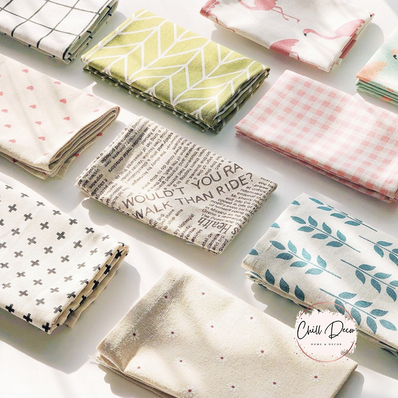 Vải Bố Canvas Size 50x50cm, Vintage, Decor Làm Phông Nền Chụp Ảnh, làm khăn trải bàn khi khách chọn kích thước theo mô tả - Chiu Decor