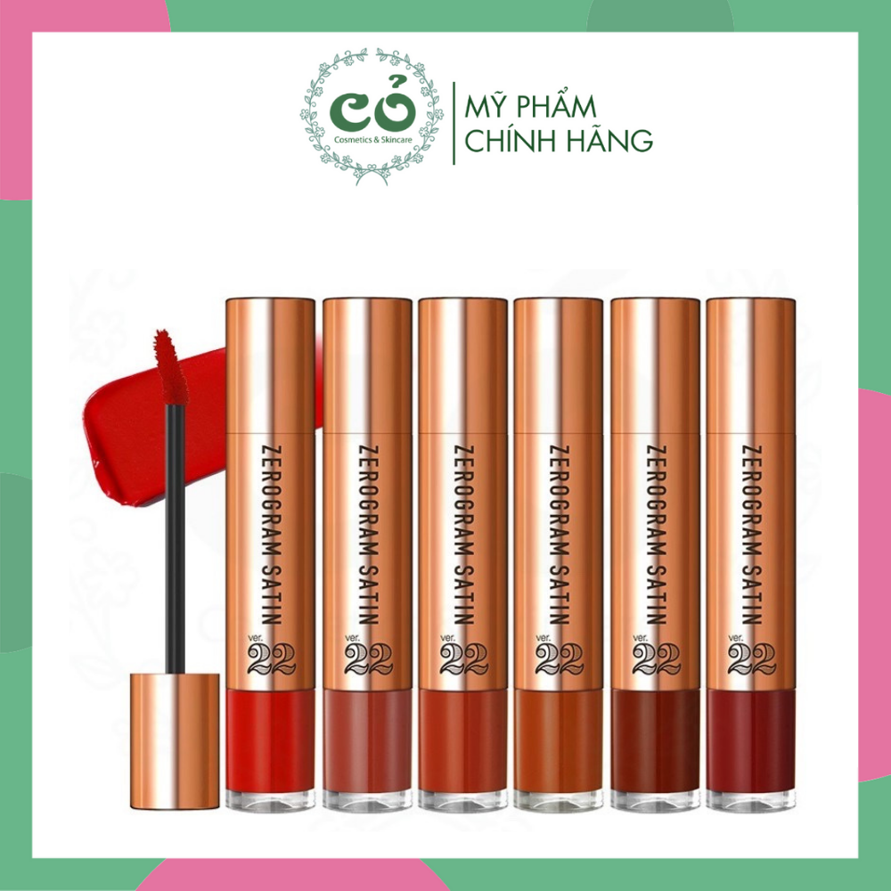 Son Kem Lì Chosungah22 Zerogram Satin Velvet Lip Tint Ver22