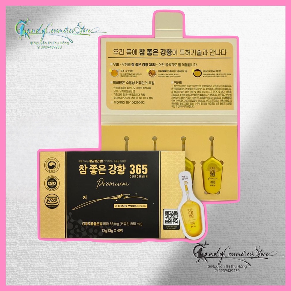 Tinh Chất Nghệ Nano Curcumin 365 Premium Hàn Quốc - ĐẢM BẢO HÀNG CHUẨN