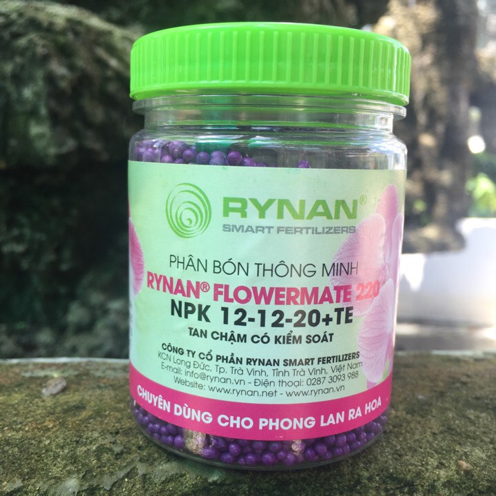 Phân bón tan chậm rynan flowermate 220 dành cho lan ra hoa