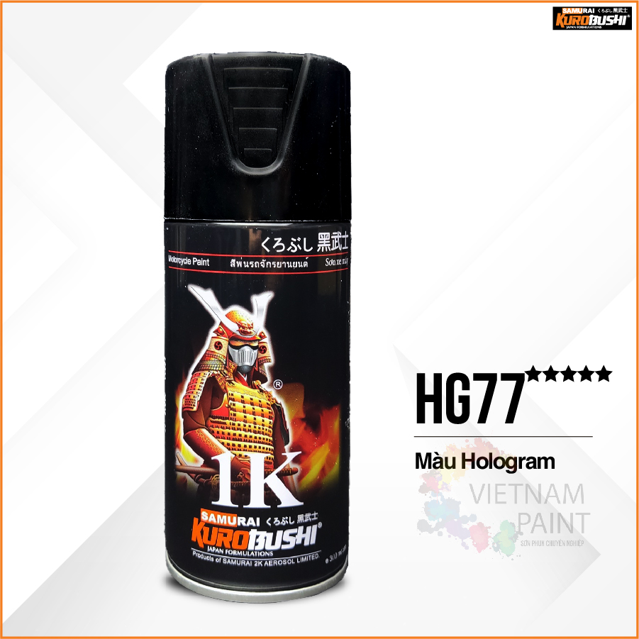 Sơn xịt samurai kurobushi - màu hologram hg77 chuyên dùng cho xe máy