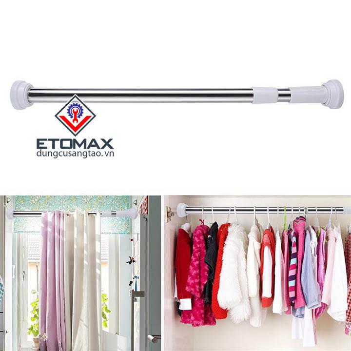 Thanh treo đa năng không cần khoan, không cần bắt vít V2 72-120cm