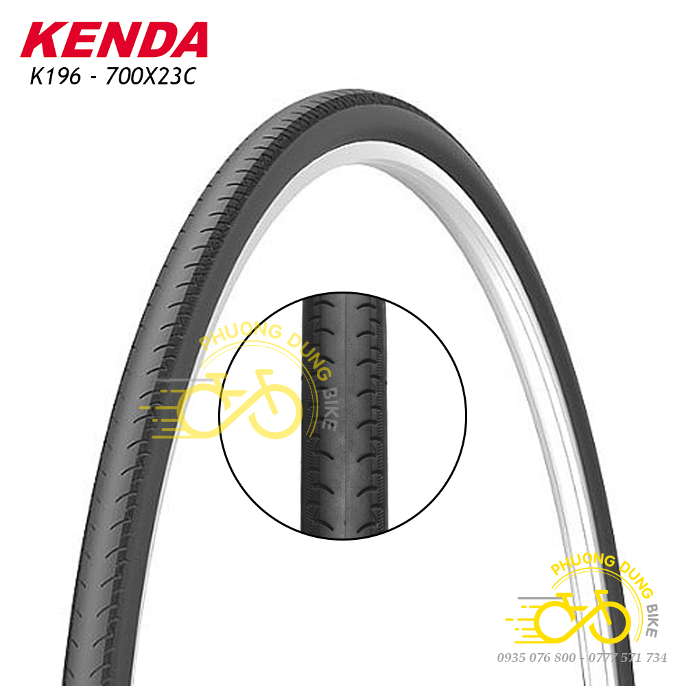Lốp xe đạp kenda k196 700x23c - 1 chiếc