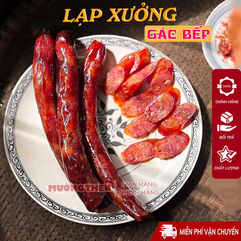 Lạp xưởng gác bếp tây bắc nhiều nạc cực ngon, lạp sườn tươi nhà làm siêu thơm