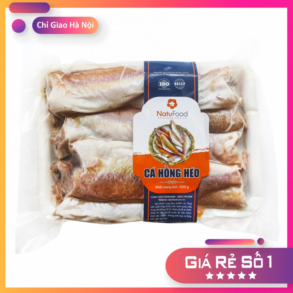 Cá Hồng Héo (Hồng Phèn) 1 Nắng Đã Làm Sạch Phơi Khô Thượng Hạng Khay 500G - Hải Sản Cao Cấp NatuFood [Chỉ Giao HN]