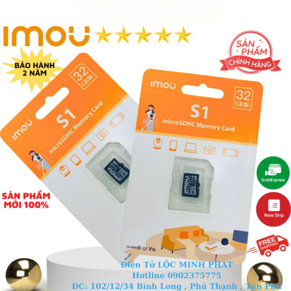 Thẻ nhớ cho camera micro sd imou 32gb / 64gb, chính hãng bh 5 năm -