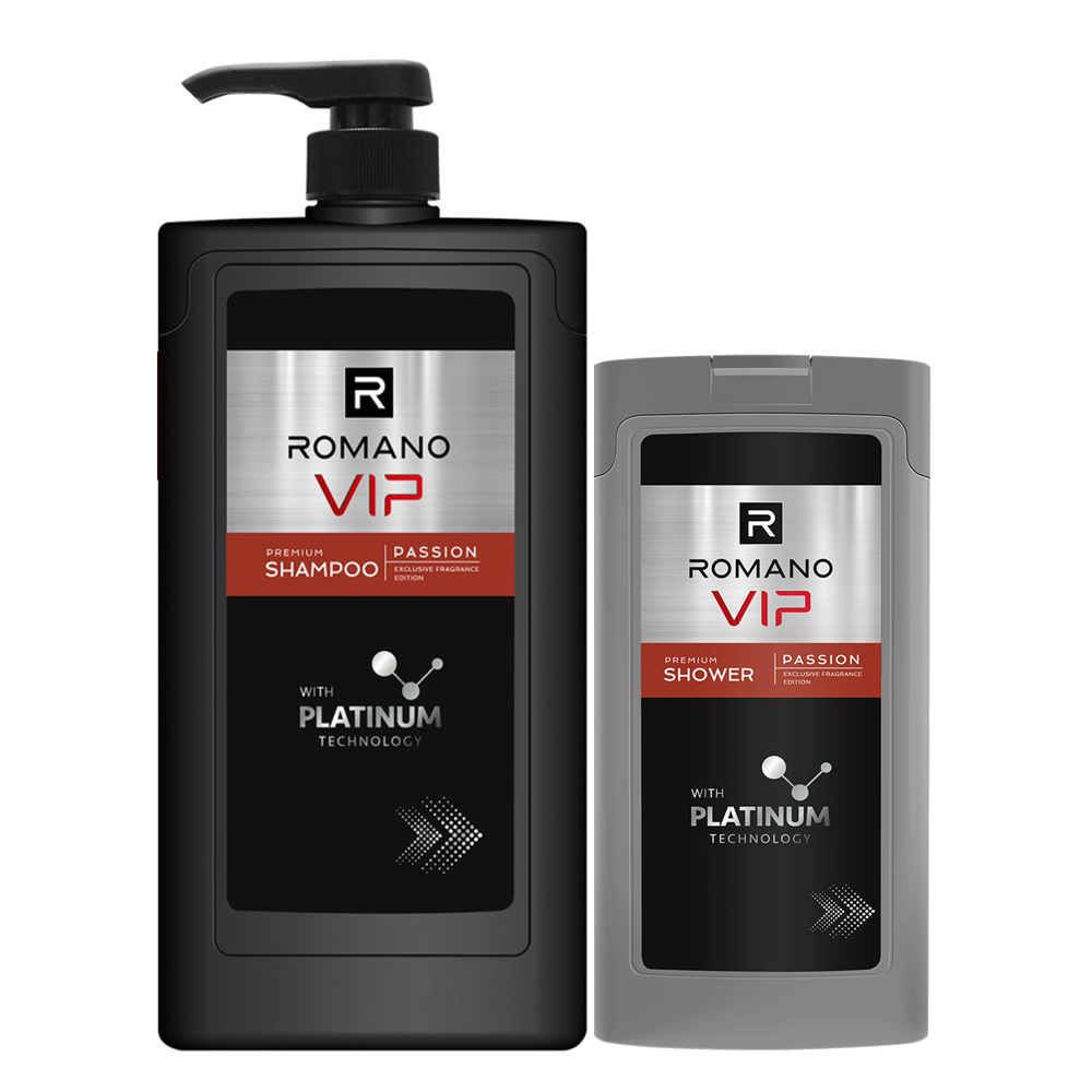 Dầu gội cao cấp Romano Vip Passion 650g +Tặng lăn khử mùi 40ml