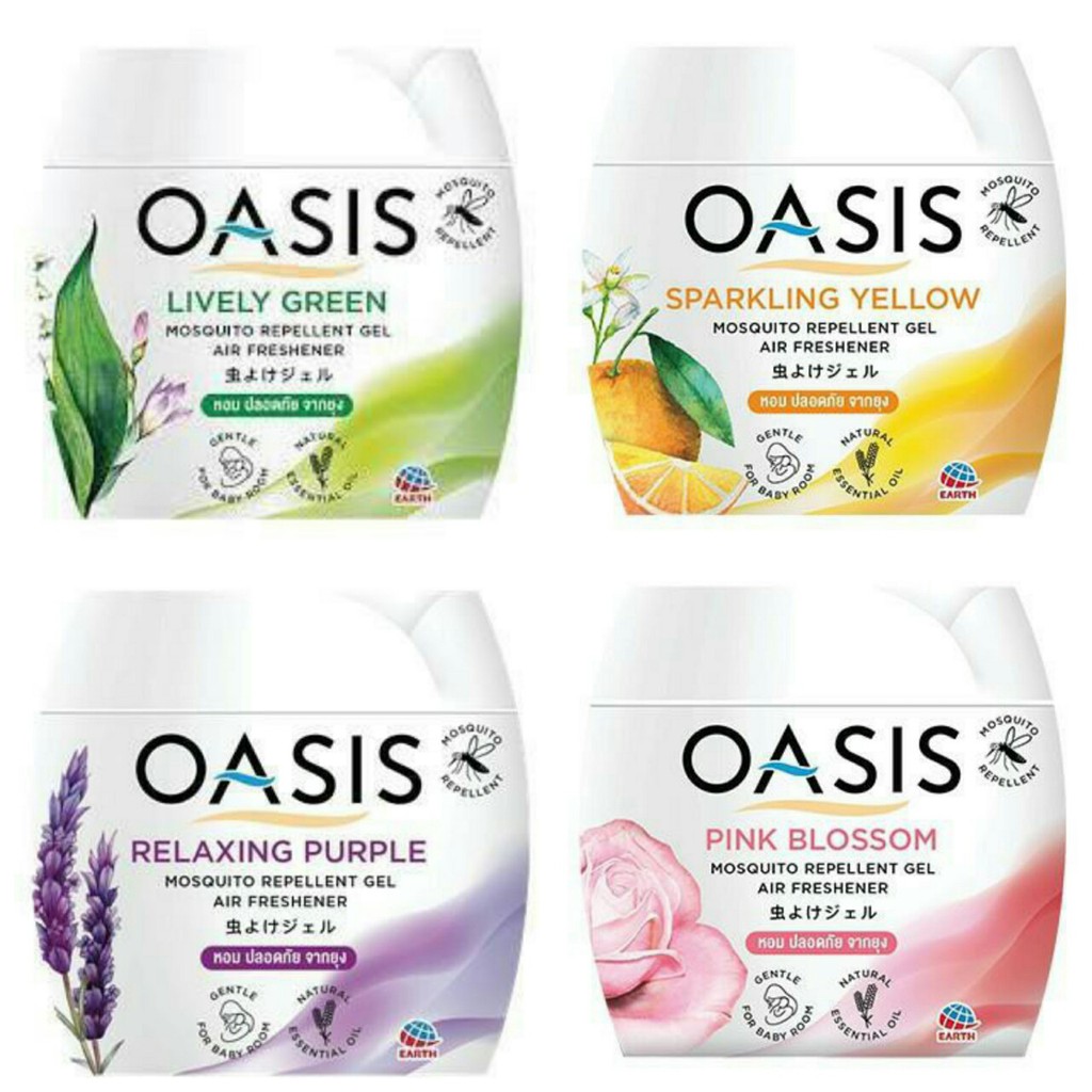 Sáp thơm phòng đuổi muỗi oasis mosquito repellent 180g - thái lan
