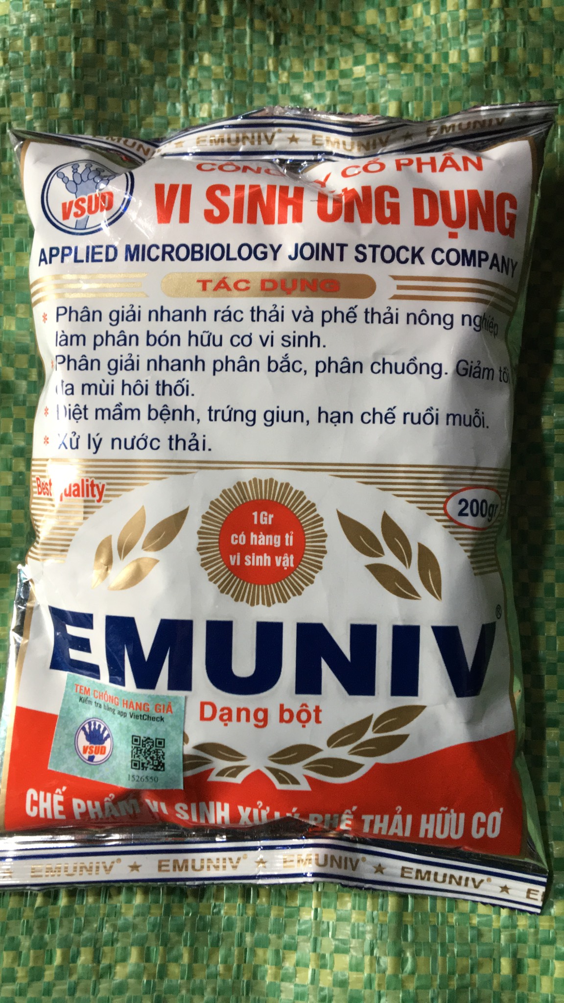 Chế Phẩm Sinh Học Emuniv gói 200gr