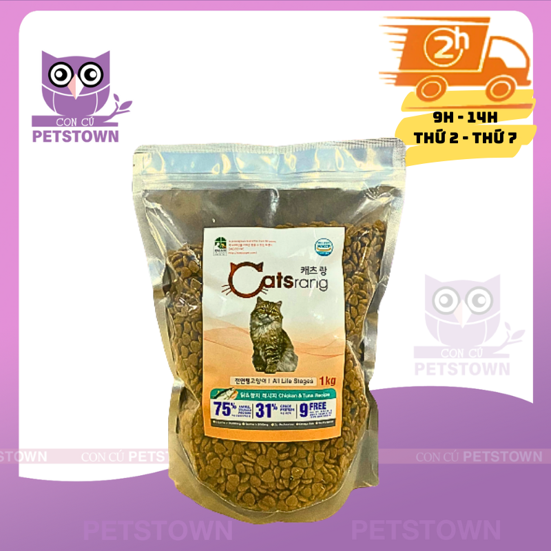 [SAU MEGA 10.10 TĂNG GIÁ-1kg/combo] Catsrang - Thức ăn hạt cho mèo mọi lứa tuổi 5KG nhập khẩu Hàn Quốc chính hãng