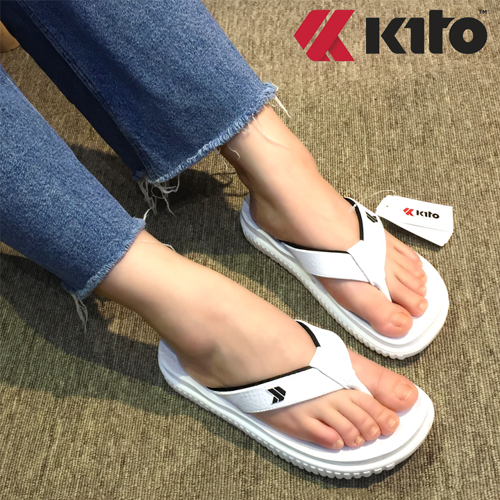 Dép tông nữ cao cấp màu trắng thời trang chính hãng thương hiệu Kito Thái Lan AG11
