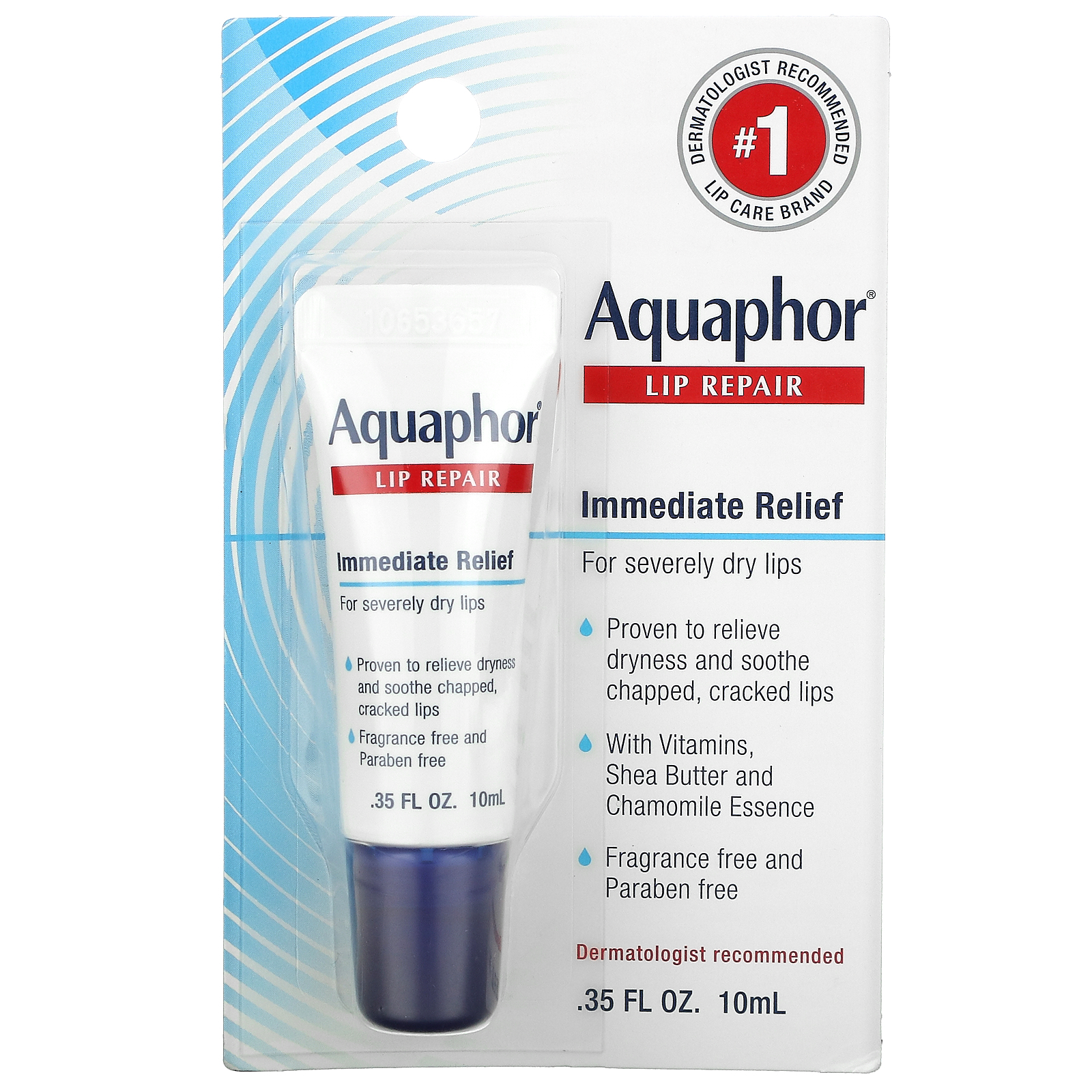 Son dưỡng môi khô nẻ Aquaphor Lip Repair 10ml