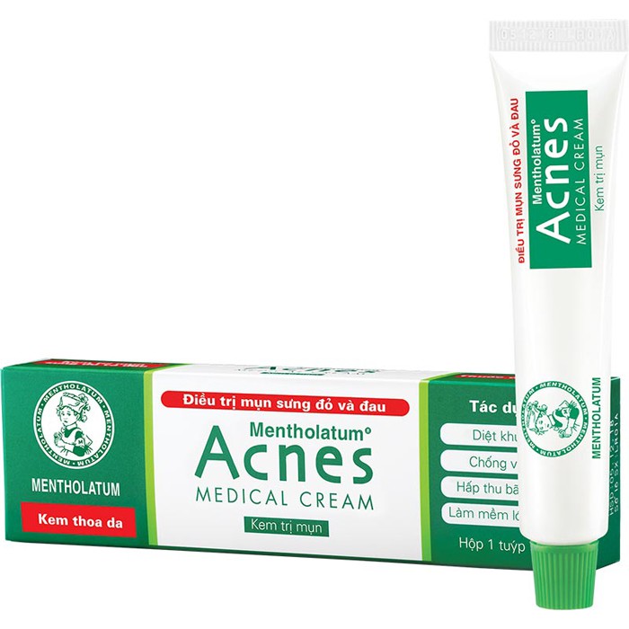 [HCM]Giảm mụn sưng đỏ và đau Acnes Medical Cream (18g)