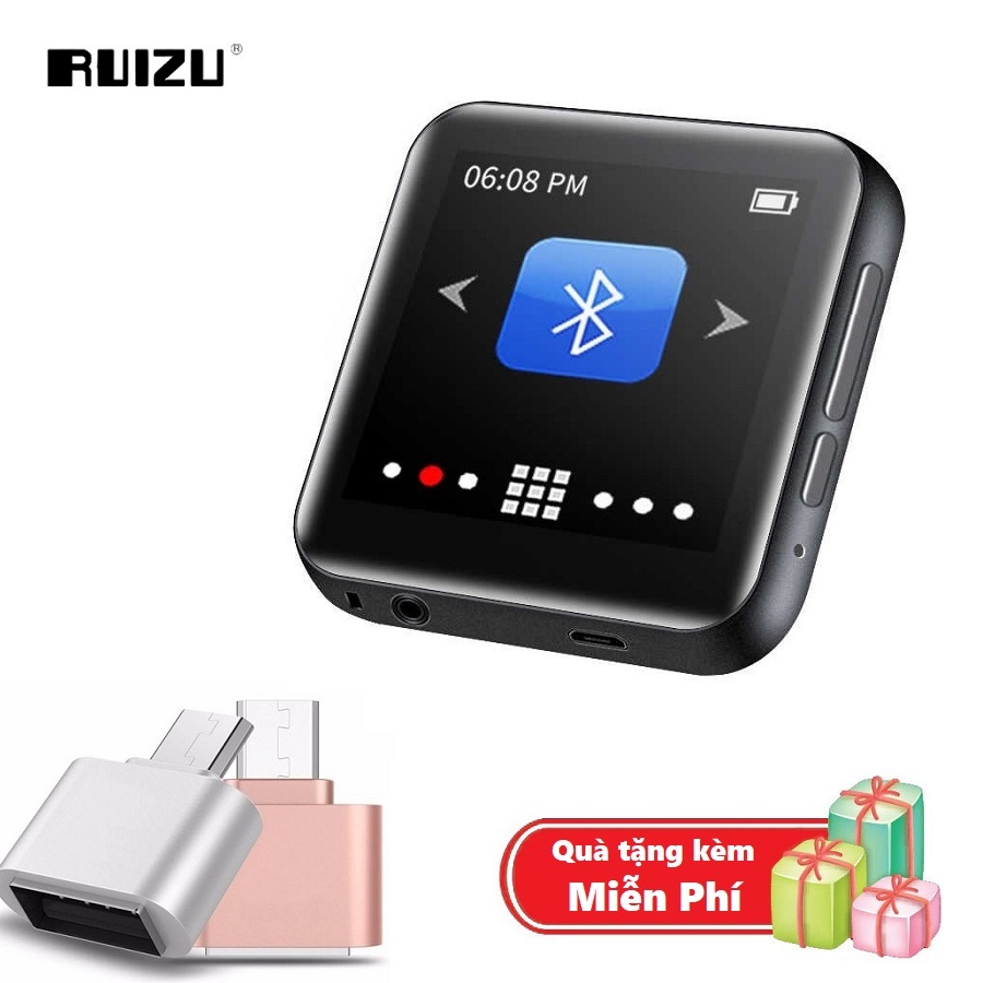 Máy nghe nhạc MP3 Bluetooth cao cấp Ruizu M9 - Hifi Music Player Ruizu M9 - Màn hình cảm ứng 1.8inch - Máy nghe nhạc Lossless Ruizu M9