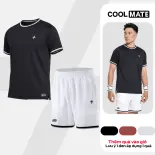 [TẶNG SET 2 QUÀ]Set đồ bộ thể thao nam Pickleball Áo thun Dink shot cổ tròn và Quần short Essentials Nhanh khô,Thoáng Khí,Thấm hút Coolmate