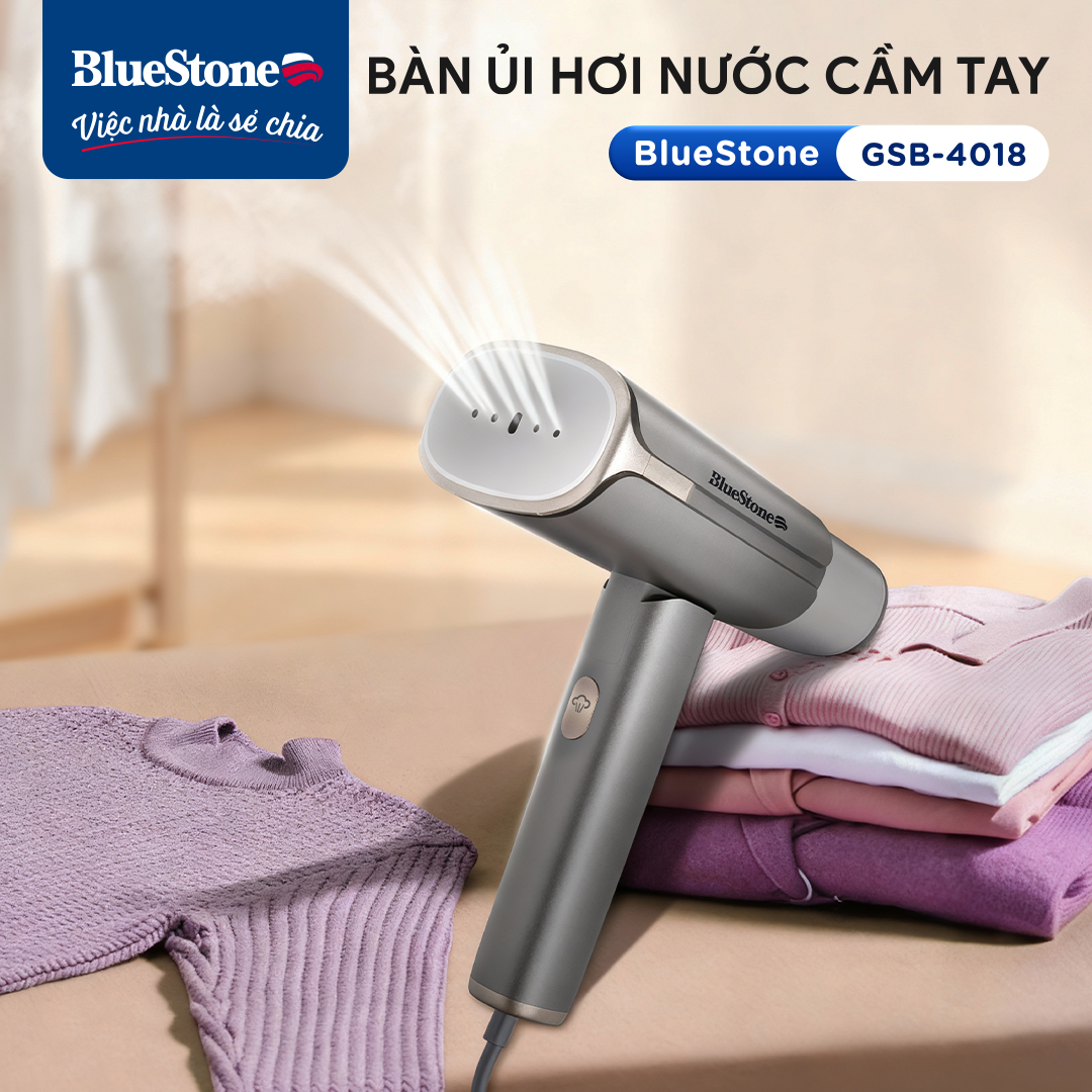 Bàn Ủi Hơi Nước Cầm Tay BlueStone GSB-4018 -150ml -1200W - Bh 2 năm