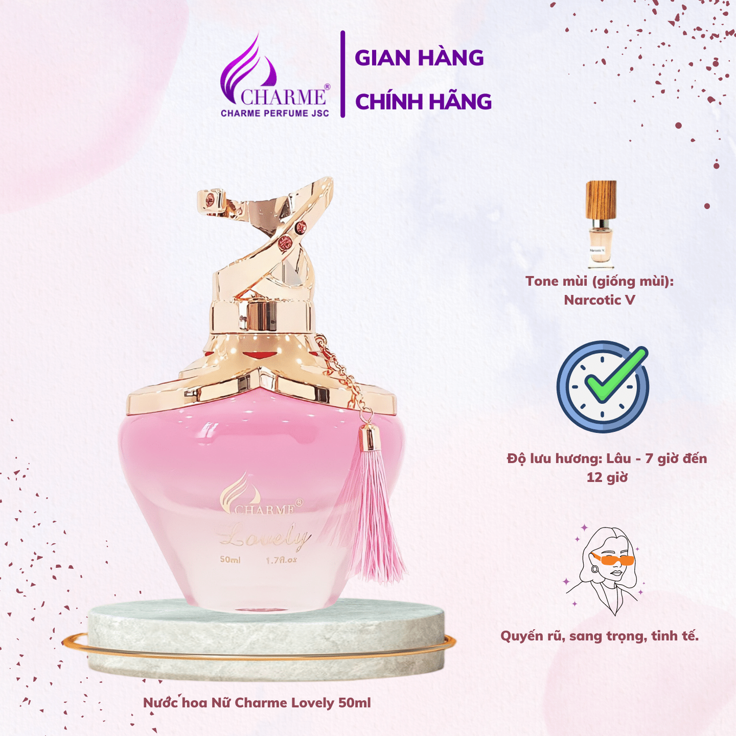 Nước hoa Nữ Charme Lovely 50ml