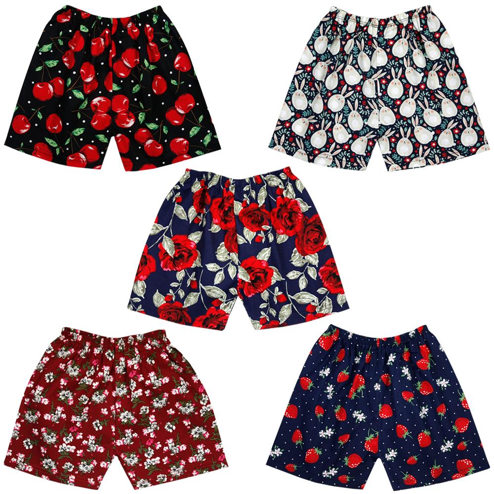 Combo 5 quần đùi thô hoa siêu yêu cho bé gái từ 3-22kg QĐH Booba.shop