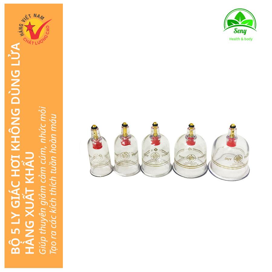 [HCM]Bộ 5 ly giác hơi (hàng xuất khẩu)