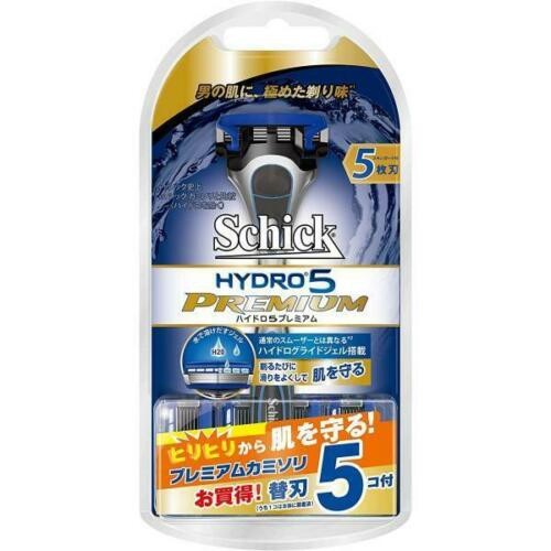 Bộ dao cạo râu Schick Hydro 5 Premium kèm 5 lưỡi thay thế - Nhật Bản