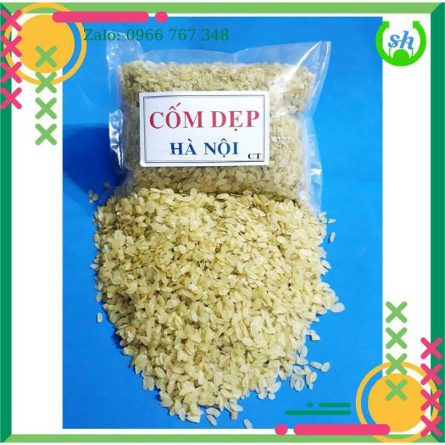 Cốm dẹp hà nội - không màu 1 gói 500gr