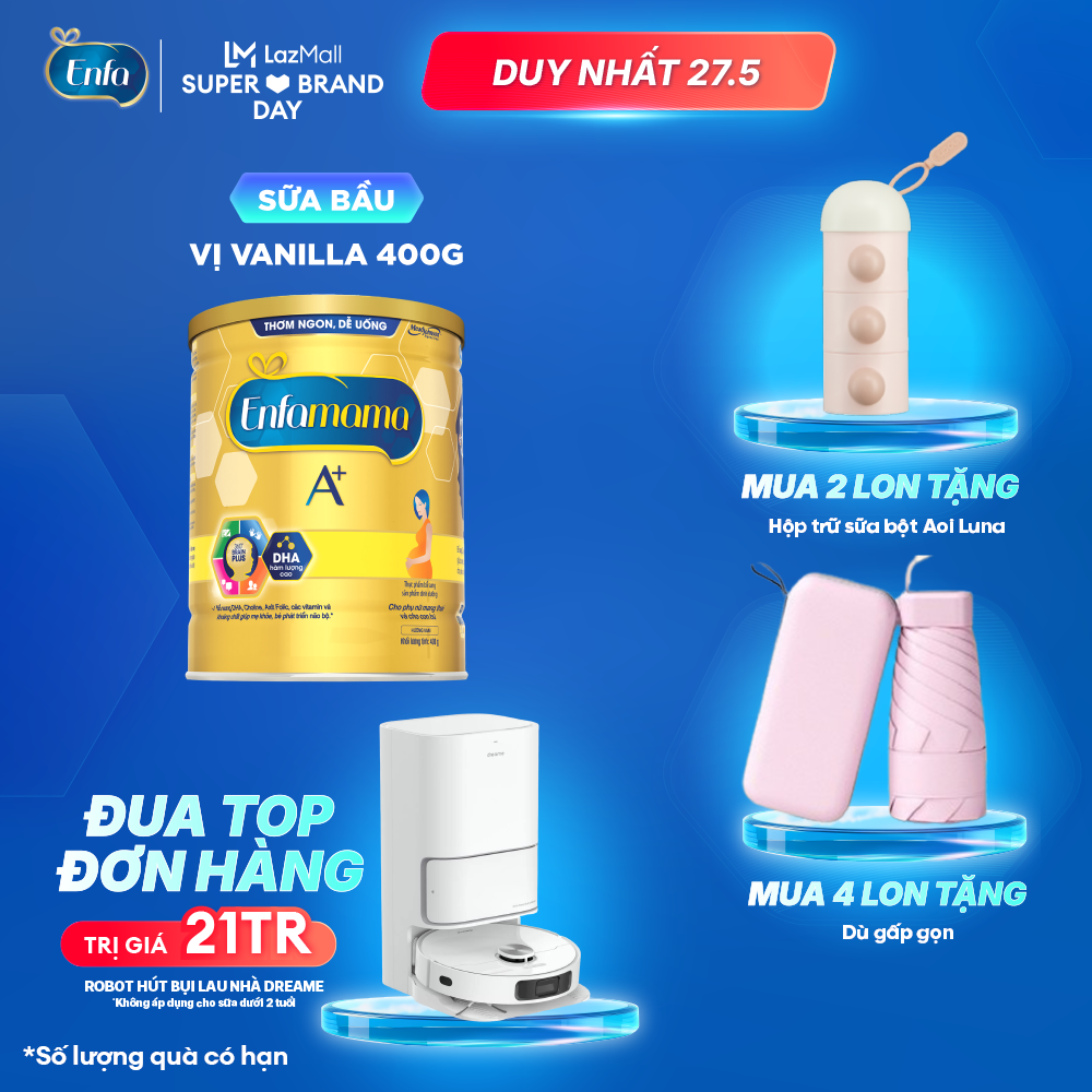 [Chỉ 21-23/05 MUA LÀ CÓ QUÀ SLCH] Sữa bầu Enfamama A+ hương Vani 400g