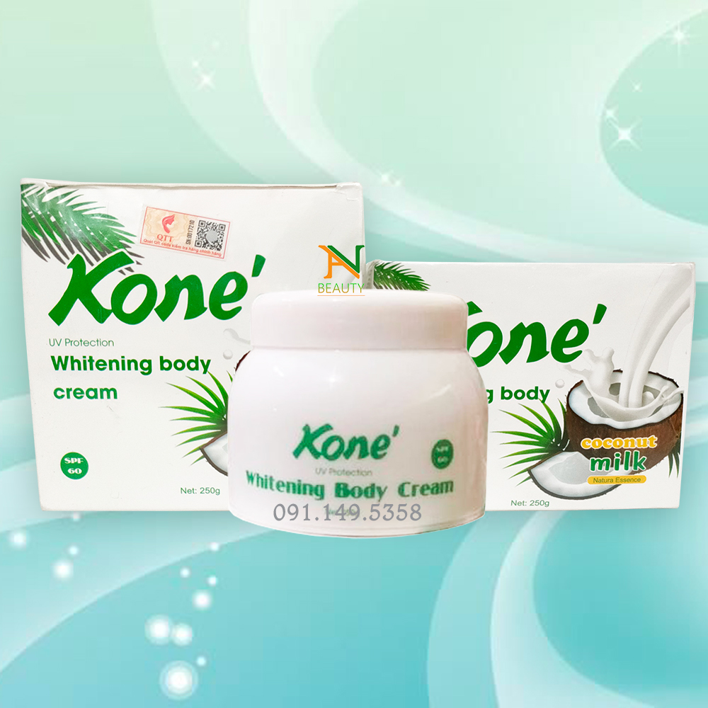 Kem Body Kone tinh chất sữa dừa chính hãng Thái Lan dùng được cho mặt và body date 3 năm