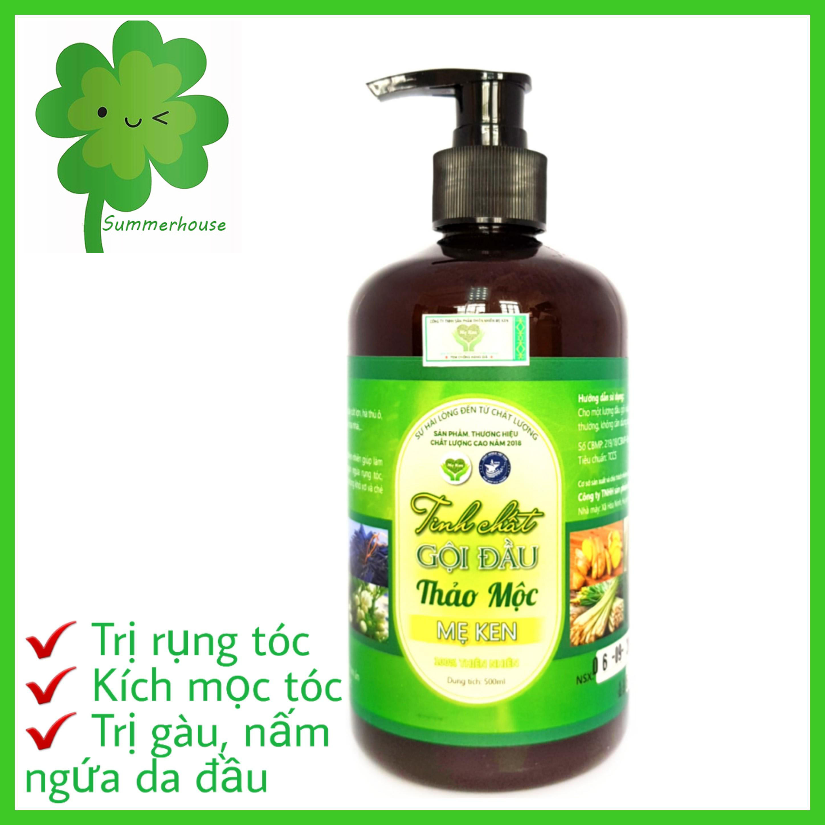 Dầu gội thảo dược Mẹ Ken Trị rụng tóc, kích thích mọc tóc, trị sạch gàu, trị nấm ngứa da dầu, tóc chắc khỏe, suôn mượt – Chai 500ml| Summerhouse