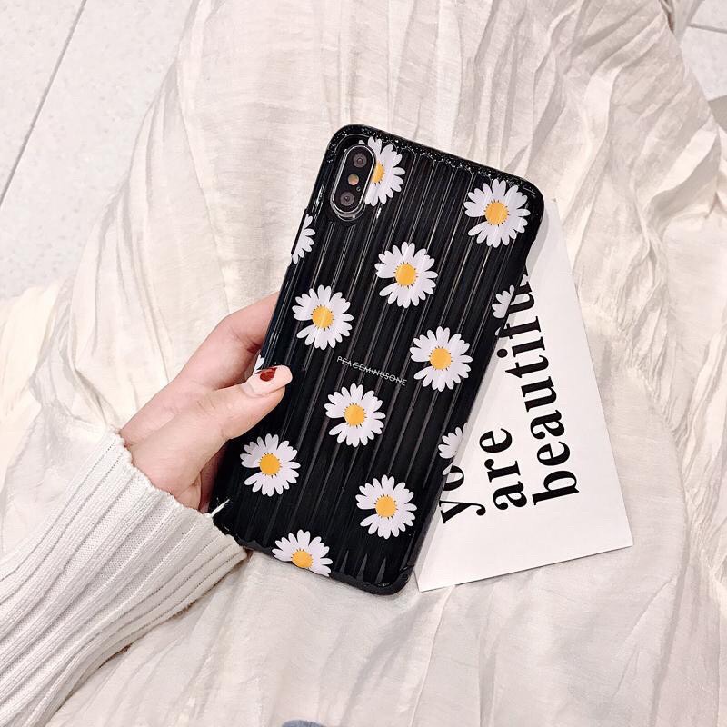 Ốp Iphone - Ốp lưng vali hình hoa cúc