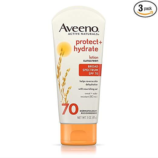 Kem chống nắng Aveeno Protect + Hydrate SPF 70 Lotion Sunscreen - 88ml