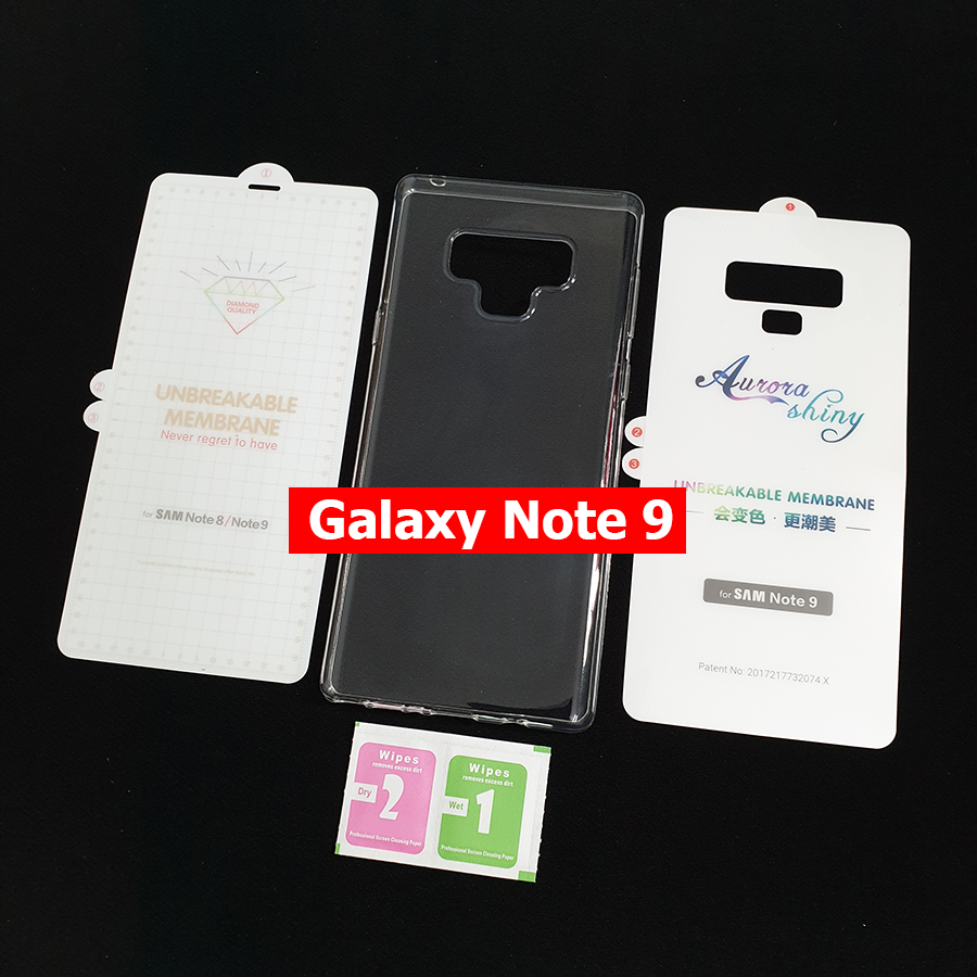 Bộ ppf chống xước 2 mặt note 9 tặng ốp dẻo