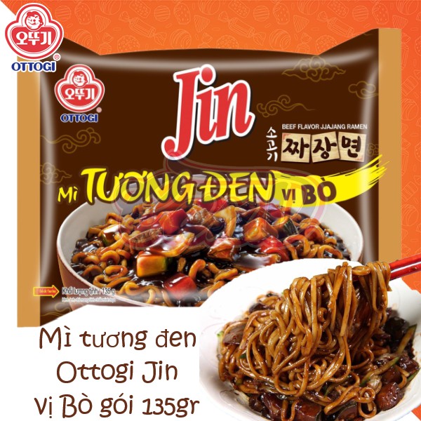 Mì Jin tương đen vị bò 135G