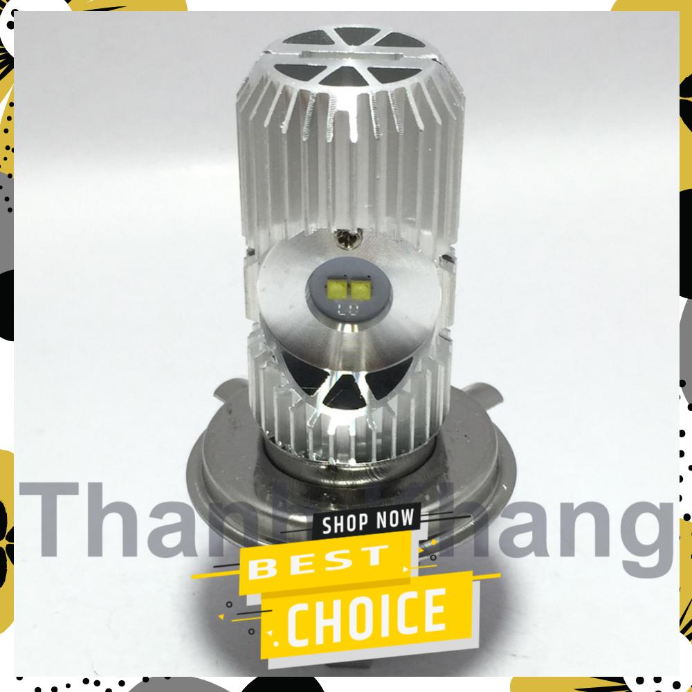 [HCM]Đèn pha led Thanh Khang 3 chân H4 pittong gắn pha xe máy (ánh sáng trắng) 001000042