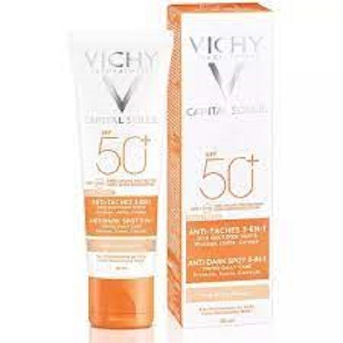 Kem Chống Nắng Vichy Ngăn Sạm Da, Giảm Thâm Nám SPF50 Ideal Soleil 3In1 Tinted Anti Dark Spot 50ml